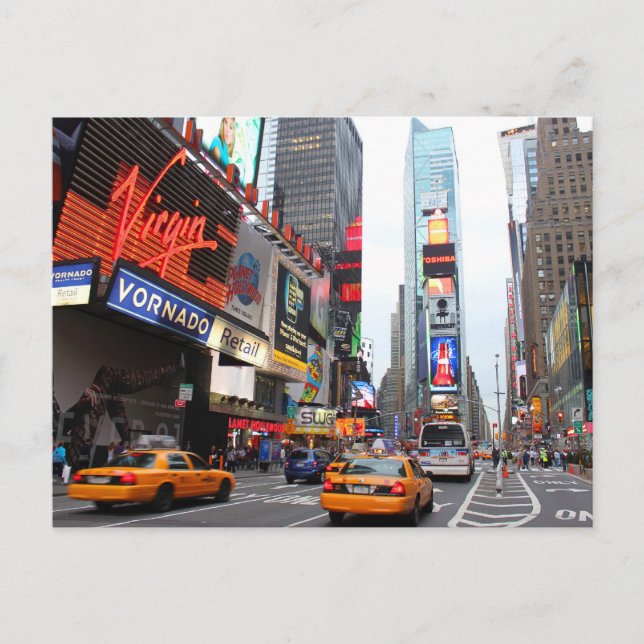 Carte Postale Carré du New York City Times (Devant)