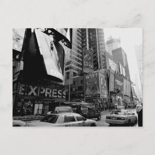 Carte Postale Carré du New York Times noir
