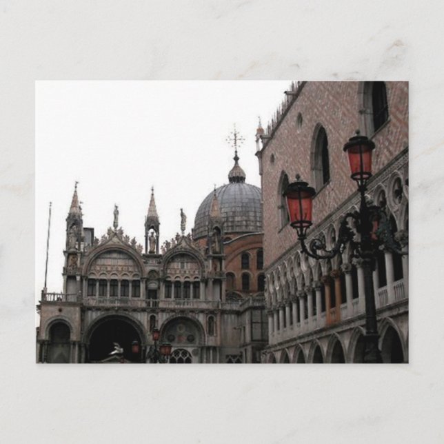 Carte Postale Carré et Basilique Saint-Marc (Devant)