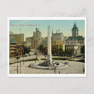 Carte Postale Carré Niagara, Buffalo, NY Vintage