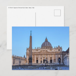 Carte Postale Carré Saint-Pierre en Cité du Vatican - Rome, Ital