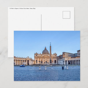 Carte Postale Carré Saint-Pierre en Cité du Vatican - Rome, Ital