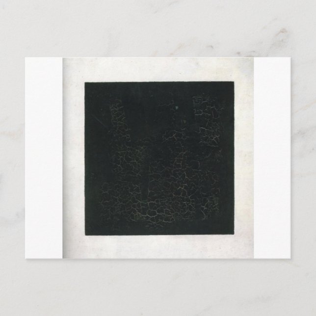 Carte Postale Carré suprématiste noir de Kazimir Malevich (Devant)