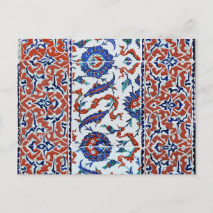 Carte Postale Carreaux à fleurs turcs