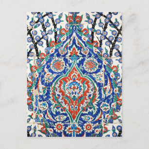 Carte Postale Carreaux à fleurs turcs