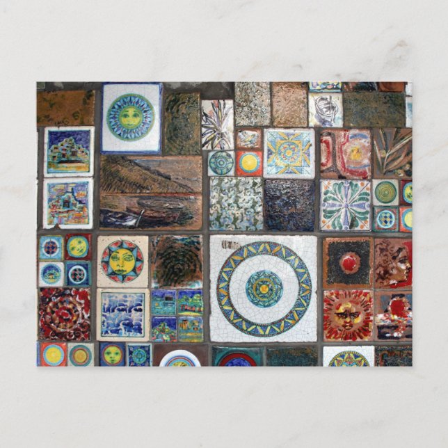 Carte Postale carreaux de la terre (Devant)