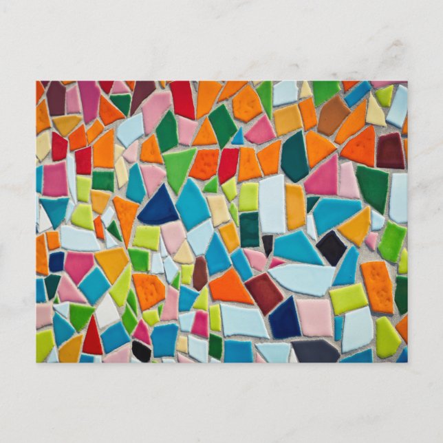 Carte Postale Carreaux de mosaïque colorés (Devant)