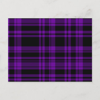 Carte Postale Carreaux Violet Punky