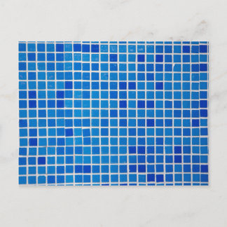 Carte Postale Carrelage bleu mosaïque