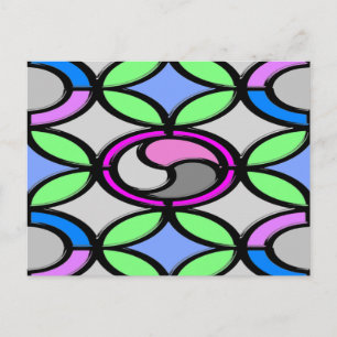 Carte Postale Carrelage couleur verre