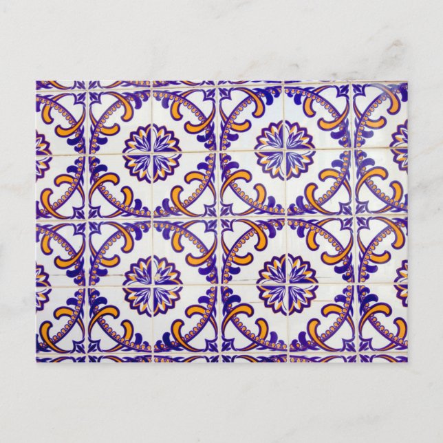 Carte Postale Carrelage motif gros plan, Portugal (Devant)