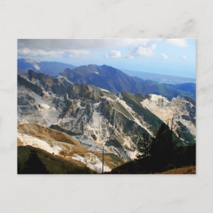 Carte Postale Carrières de marbre blanc, Carrare - Italie