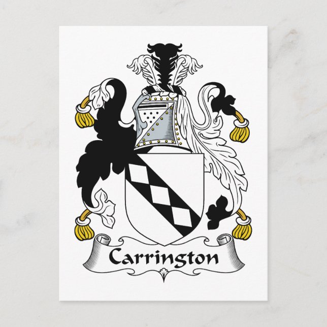 Carte Postale Carrington Family Crest (Devant)