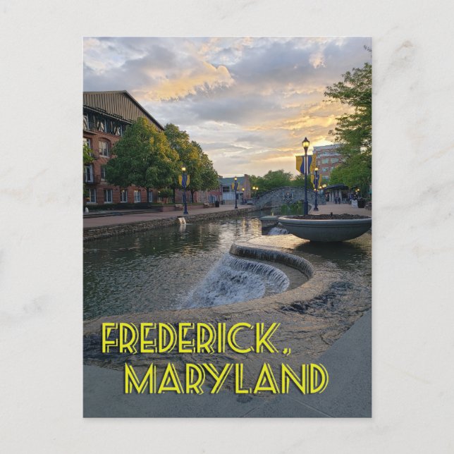 Carte Postale Carroll Creek Frederick Maryland #1 (Devant)