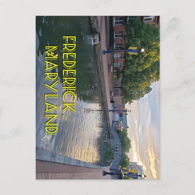Carte Postale Carroll Creek Frederick Maryland #2 (Devant)