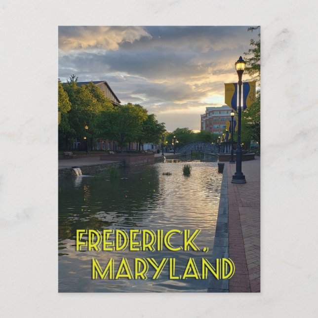 Carte Postale Carroll Creek Frederick Maryland #4 (Devant)
