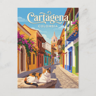 Carte Postale Cartagena Colombie