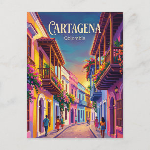 Carte Postale Cartagena Colombie