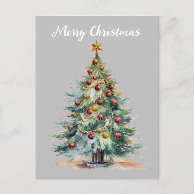 Carte Postale Cartão Postal Feliz Natal árvore de Natal (Devant)