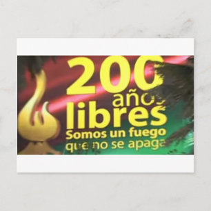 Carte Postale Cartão postal La Paz 200 años libres