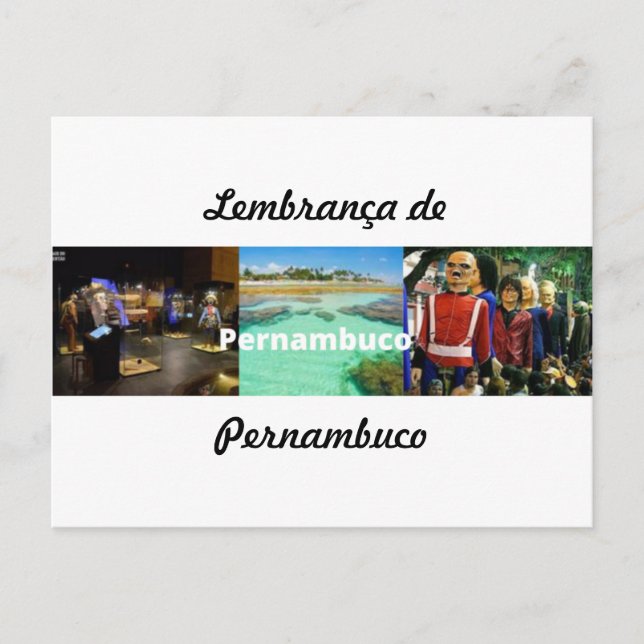 Carte Postale Cartão Postal Lembrança de Pernambuco (Devant)