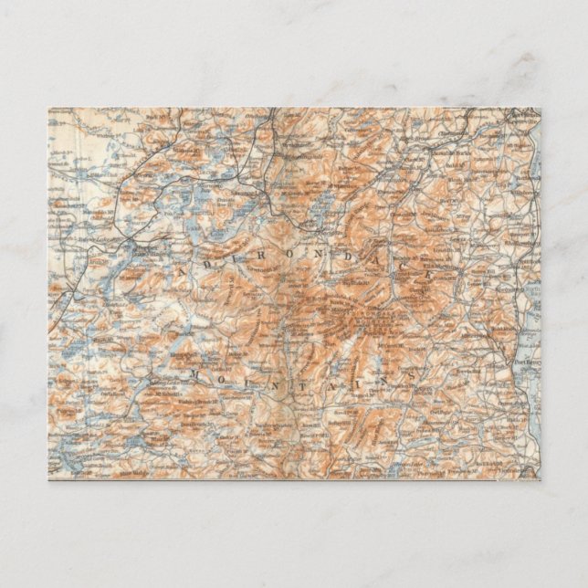 Carte postale Carte Adirondack (Devant)