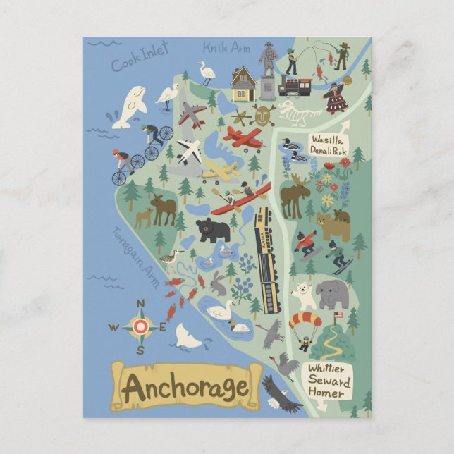 Carte postale Carte d'ancrage (Devant)