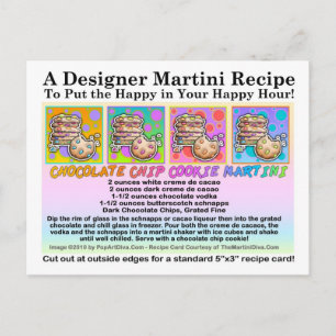 Carte postale Carte de recette à base de biscuits 