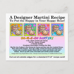 Carte postale Carte de recette Oh-R-E-Oh Cookie Ma