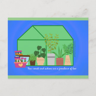 Carte postale Carte de remerciements Greenhouse of