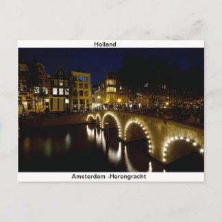 Carte postale Carte de vœux d'Amsterdam-Holland
