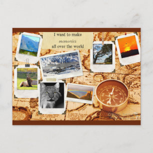 Carte postale Carte des souvenirs
