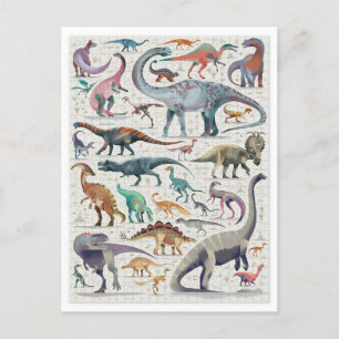 Carte postale Carte graphique Dinosaur