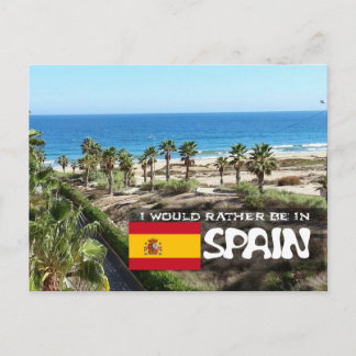 Carte Postale [Carte] Je préférerais être en Espagne