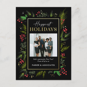 Carte postale Carte photo Festive Frame Business H