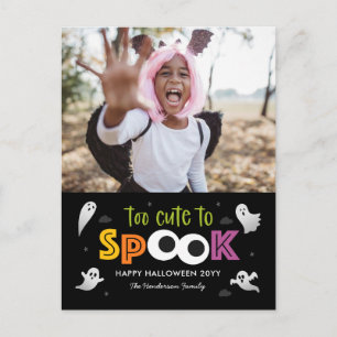 Carte postale Carte photo Halloween trop mignonne 