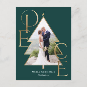 Carte postale Carte photo moderne Peace Tree