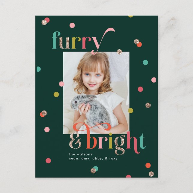 Carte postale Carte photo Vacances Bright and Furr (Devant)