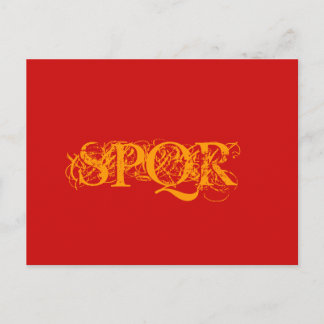Carte Postale "Carte postale couleur traditionnelle SPQR"