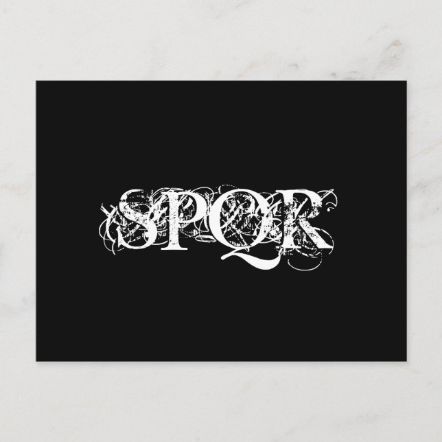 Carte Postale "Carte postale gothique SPQR" (Devant)