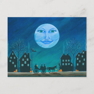 Carte Postale carte.postale.Halloween,sorcières,noir,chat.chevâl