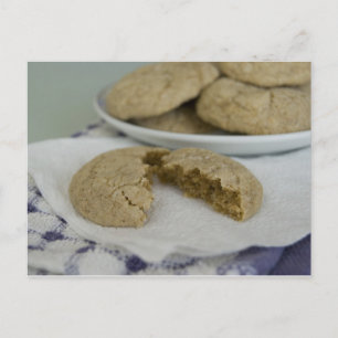 Carte postale Carte Recette Ginger Cookies
