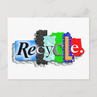 Carte postale : Carte : "RECYCLE"