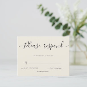Carte postale Carte RSVP de mariage ivoirienne