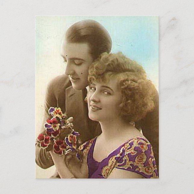 Carte Postale Cartes, Cadeaux romantiques vintages (Devant)