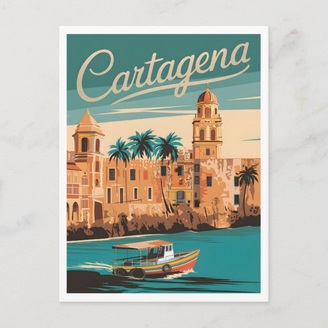 Carte Postale Carthagène Vintage (Devant)