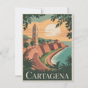 Carte Postale Carthagène vintage