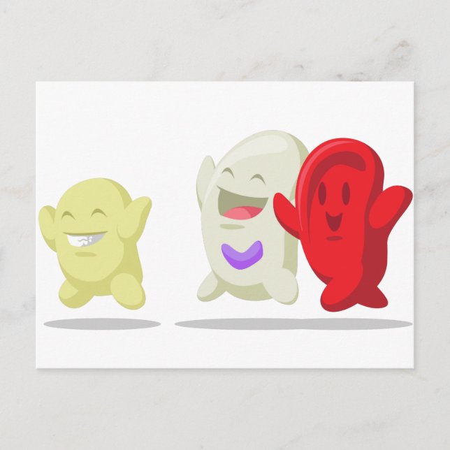 Carte Postale Cartographie de la cellule sanguine - érythrocytes (Devant)