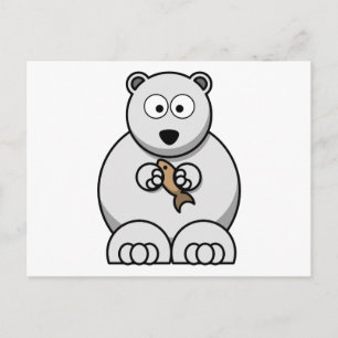 Carte Postale Cartographie de l'ours polaire