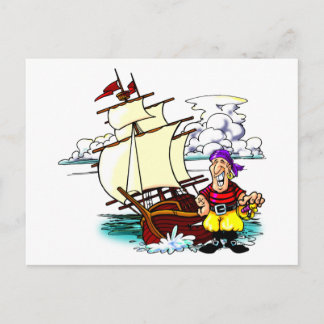 Carte Postale Cartographier voilier